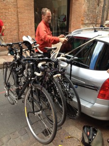 4 bikes and a Peugot